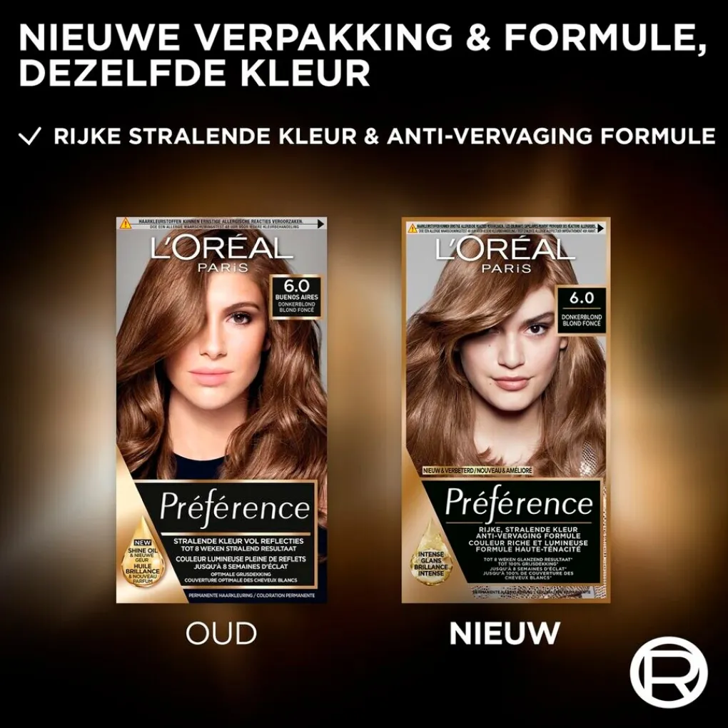 Preference Haarverf>L'Oréal Paris Préférence 6 Donkerblond Permanente Haarkleuring