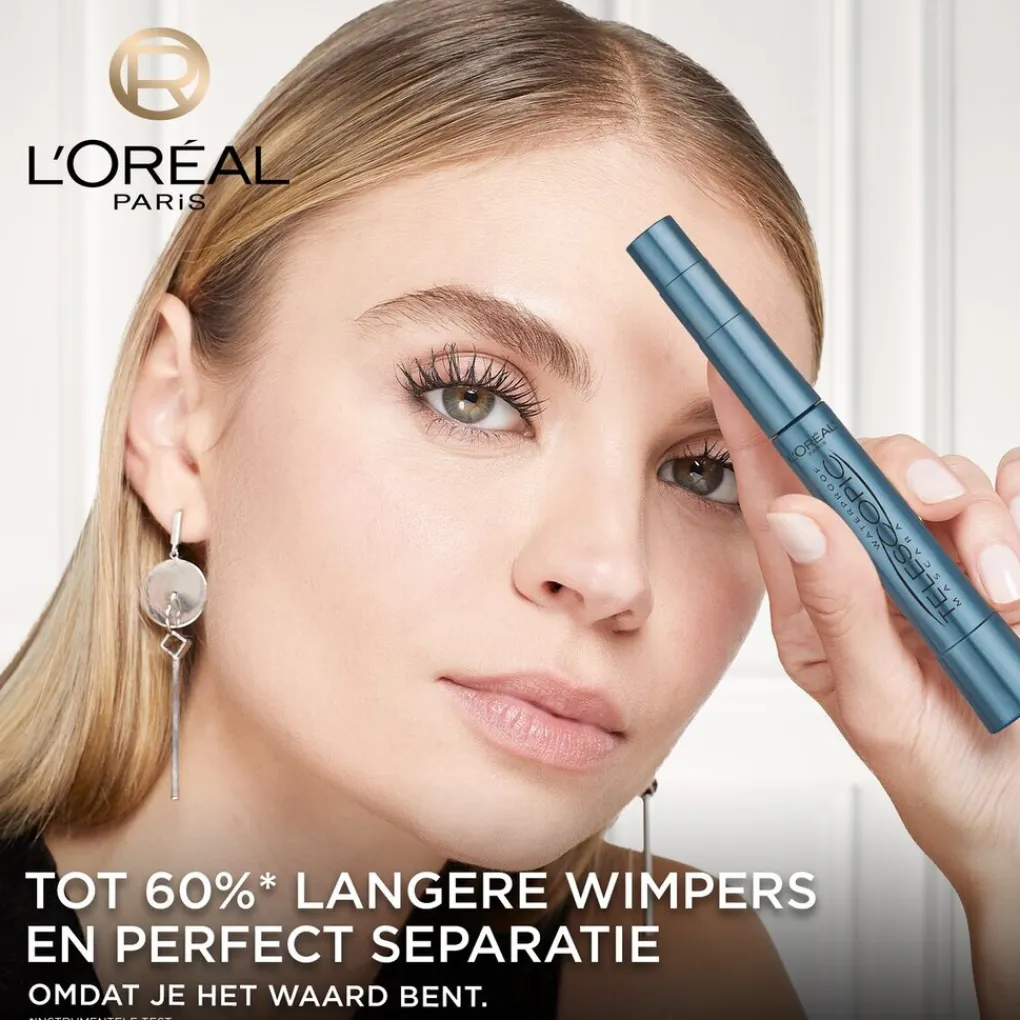 L'Oreal Mascara>L'Oréal Paris Telescopic Black Waterproof Mascara