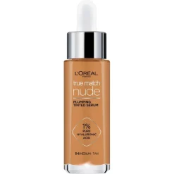 L'Oreal Foundation>L'Oréal Paris True Match Nude 5-6 Medium Tan Plumping Tinted Serum