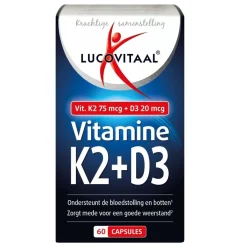 Lucovitaal Vitamines>K2 75 Mcg + D3 20 Mcg Capsules