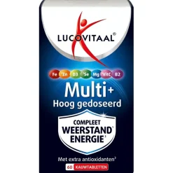 Lucovitaal Vitamines|Weerstand En Of Energie>Multi+ Weerstand Kauwtabletten