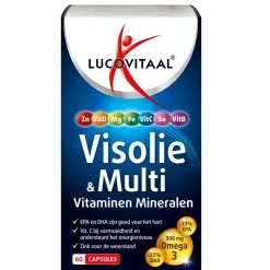 Lucovitaal Visolie|Hart En Of Bloedvaten>Visolie & Multi Vitaminen Mineralen Capsules