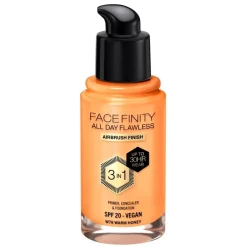 Max Factor Foundation>Facefinity All Day Flawless W78 Warm Honey Foundation