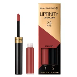 Max Factor Lipmake-Up>Lipfinity Lip Colour 070 Spicy 2-Step Longlasting Lipstick
