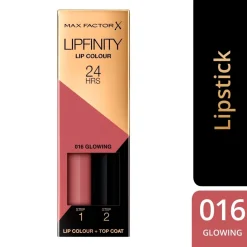 Max Factor Lipmake-Up>Lipfinity Lip Colour 016 Glowing 2-Step Longlasting Lipstick
