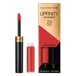 Max Factor Lipmake-Up>Lipfinity Lip Colour 140 Charming 2-Step Longlasting Lipstick
