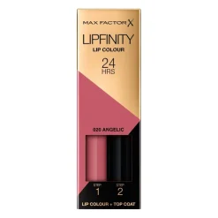 Max Factor Lipmake-Up>Lipfinity Lip Colour 020 Angelic 2-Step Longlasting Lipstick
