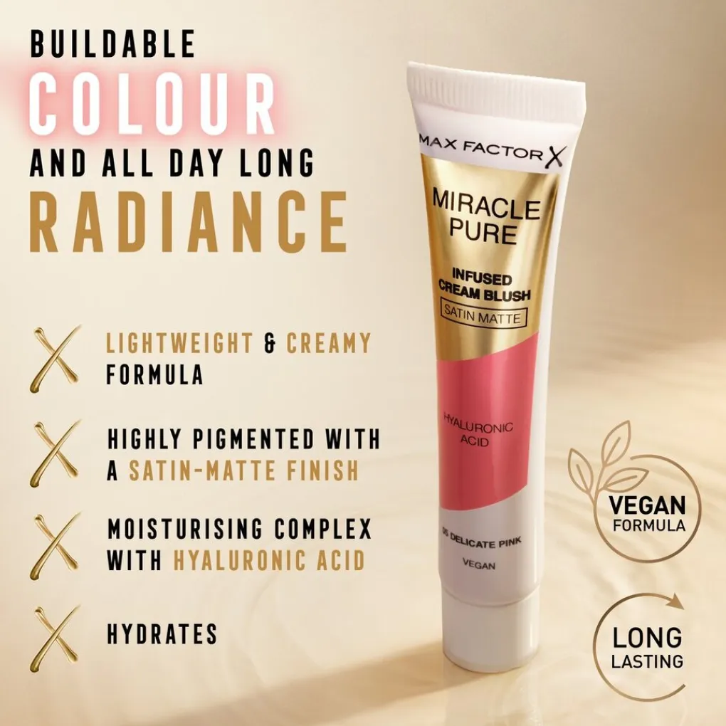 Max Factor Blush>Miracle Pure 05 Delicate Pink Infused Cream Blush