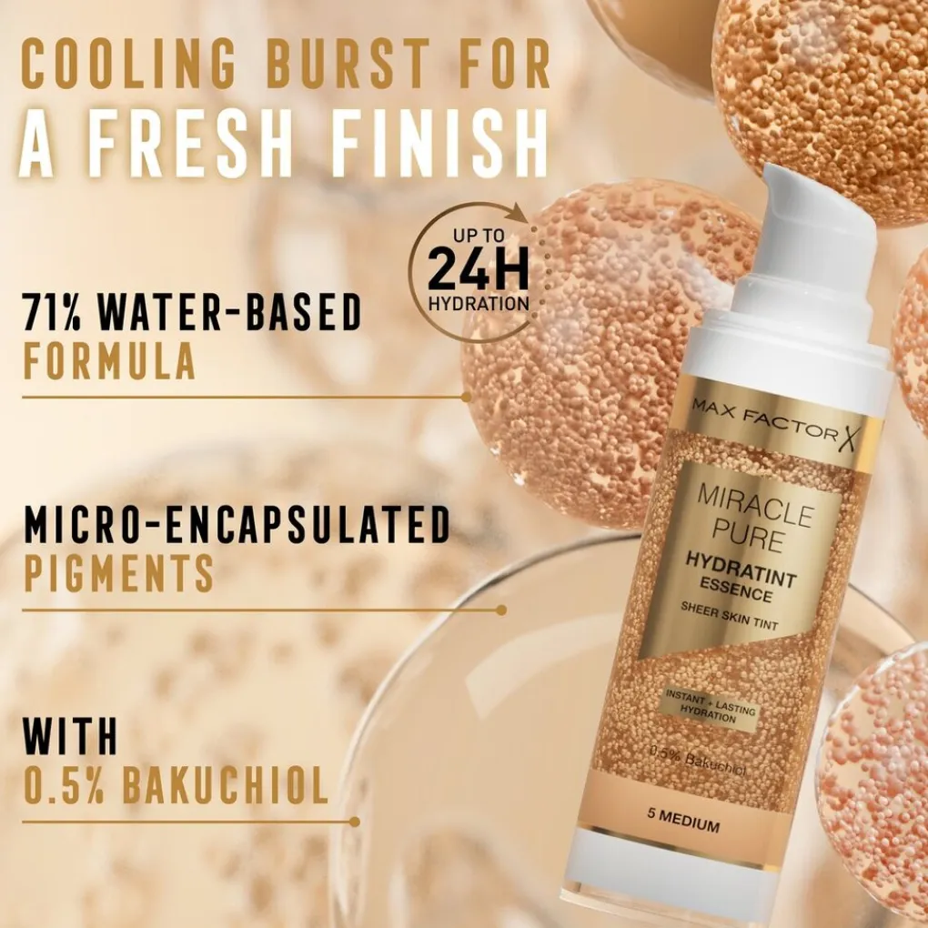 Max Factor Foundation>Miracle Pure 3 Light Hydratint Essence Foundation
