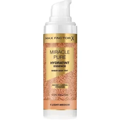 Max Factor Foundation>Miracle Pure 4 Light Medium Hydratint Essence Foundation