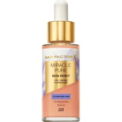 Max Factor Foundation>Miracle Pure Skin Reset 40-60 Light 2-in-1 Serum Foundation