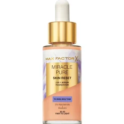 Max Factor Foundation>Miracle Pure Skin Reset 30-40 Fair to Light Serum Foundation