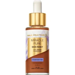 Max Factor Foundation>Miracle Pure Skin Reset 95-100 Deep to Very Deep 2-in-1 Serum Foundation