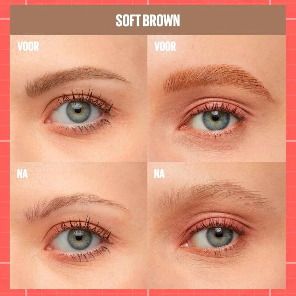 Maybelline Wenkbrauw Make-Up>New York Build-A-Brow 255 Soft Brown Wenkbrauwpotlood en -Gel