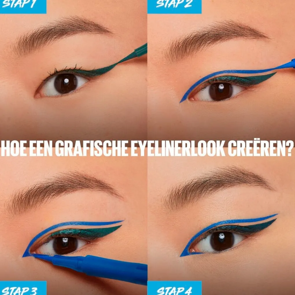 Maybelline Oogpotlood>New York Eye Studio Hyper Precise All Day Liner 001 Forest Brown Eyeliner