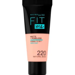 Maybelline Foundation>New York Fit Me Matte & Poreless 220 Natural Beige Foundation