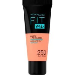 Maybelline Foundation>New York Fit Me Matte & Poreless 250 Sun Beige Foundation