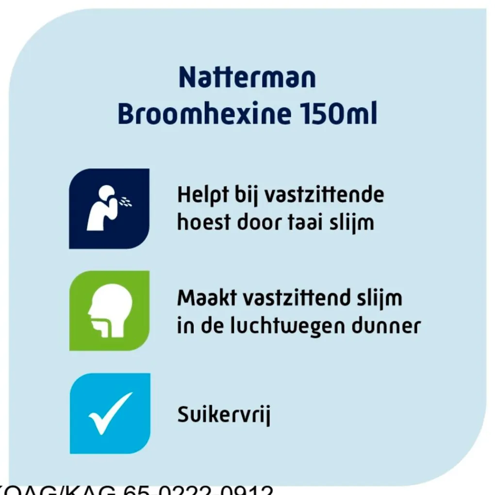Natterman Luchtwegen>Broomhexine Extra Sterk 8mg/5ml Hoestdrank