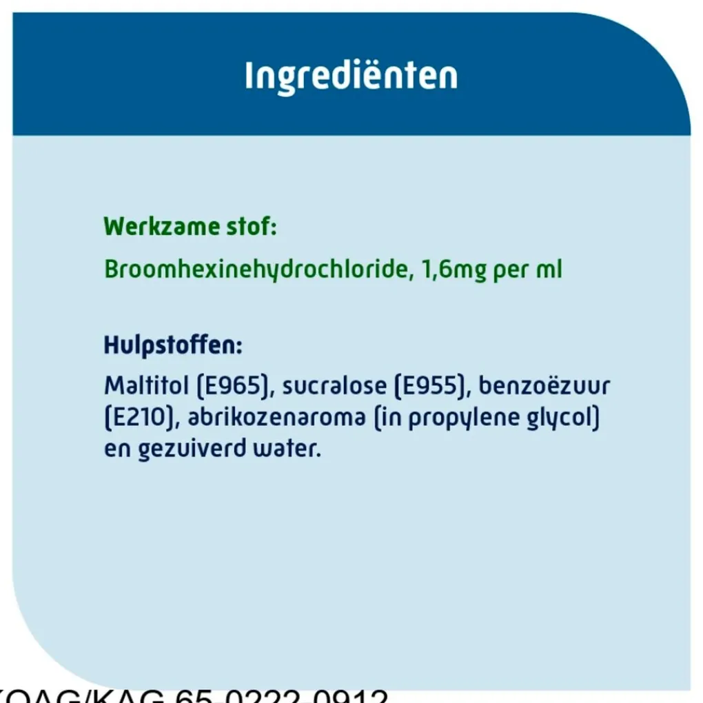 Natterman Luchtwegen>Broomhexine Extra Sterk 8mg/5ml Hoestdrank