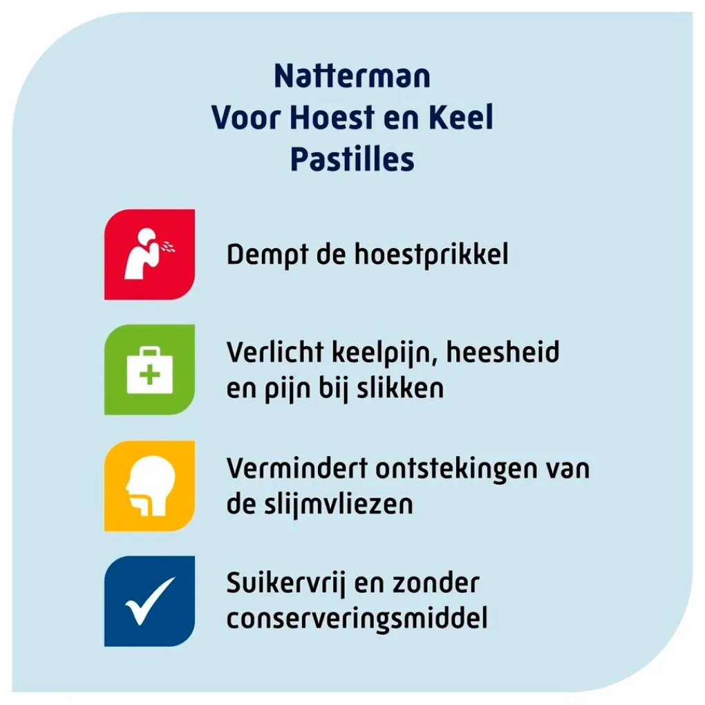 Natterman Luchtwegen>Hoest en Keel Pastilles