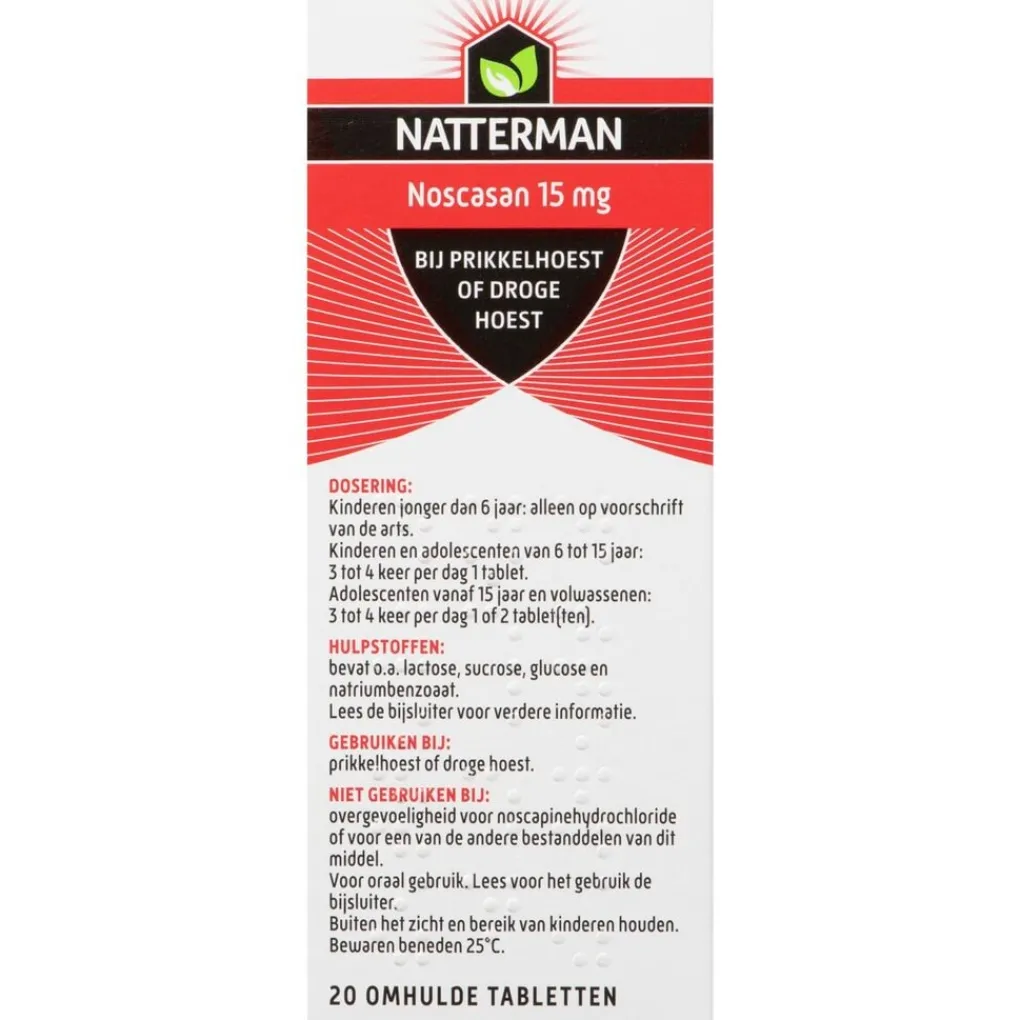 Natterman Luchtwegen>Noscasan Tabletten