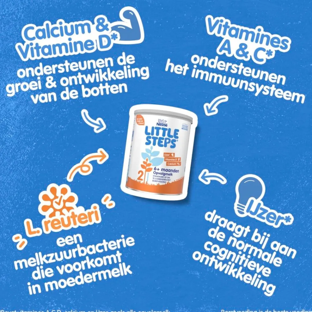 Nestle Flesvoeding>Nestlé Little Steps 2 6+ Maanden Standaard Opvolgmelk