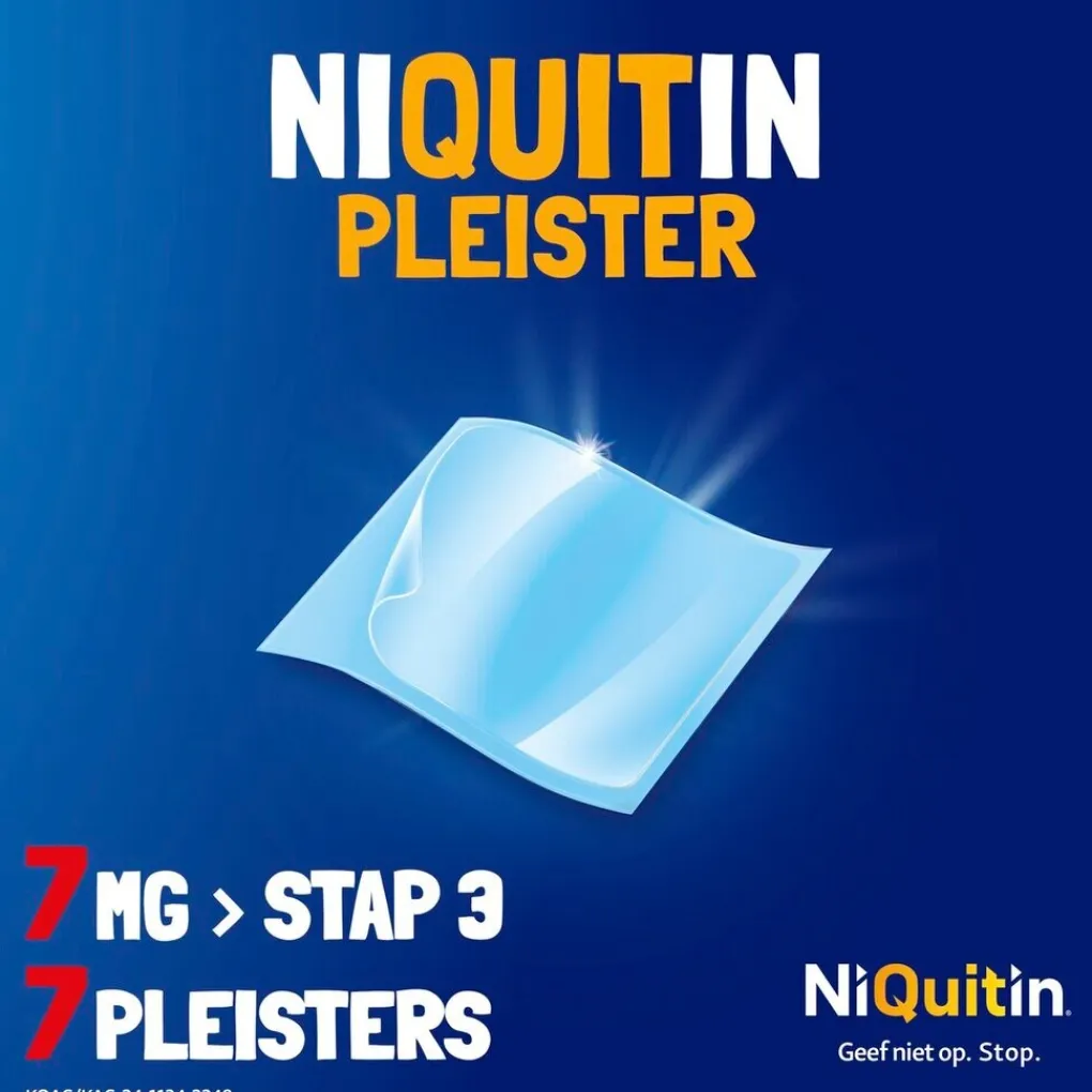 Niquitin Stoppen Met Roken>Clear Pleister Stap 3 - 7 mg - Nicotinepleister