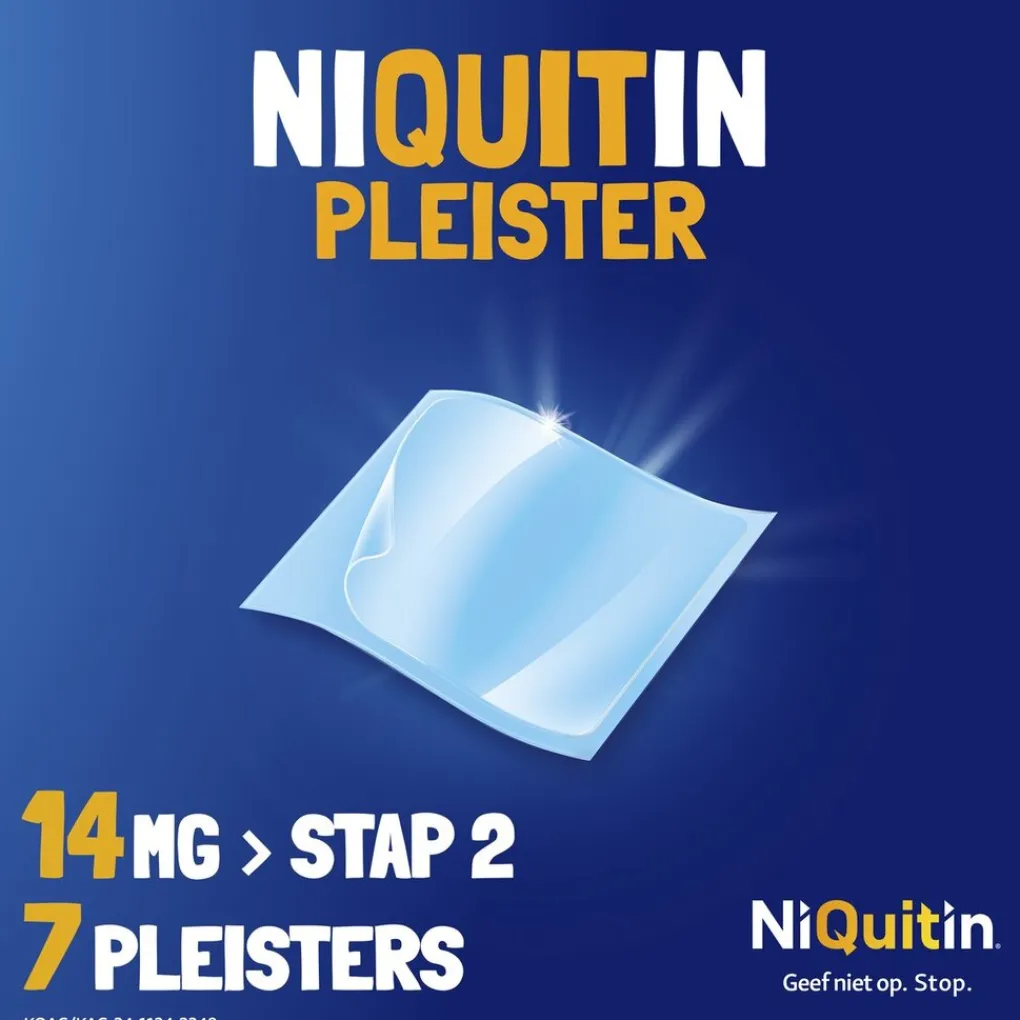 Niquitin Stoppen Met Roken>Clear Pleister Stap 2 - 14 mg - Nicotinepleister
