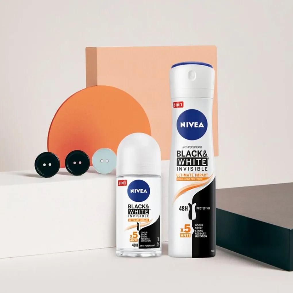 Nivea Deospray>Black & White Invisible Ultimate Impact Antitranspirant Spray