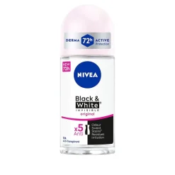 Nivea Deoroller>Black & White Invisible Original Antitranspirant Roller