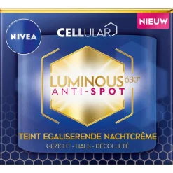 Nivea Skincare Nachtcreme>NIVEA Cellular Luminous630 Anti-Spot Teint Egaliserende Nachtcrème