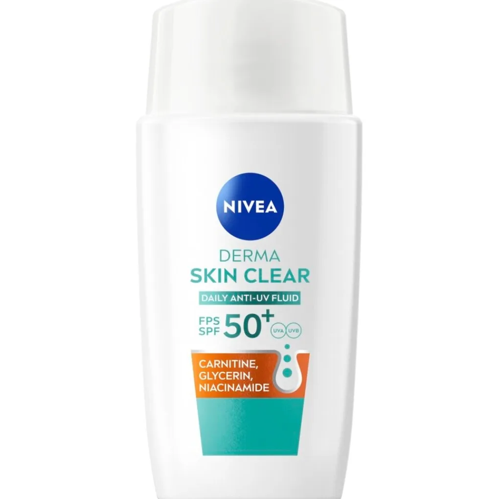 Nivea Skincare Zonnebrand|Dagcreme>Nivea Derma Skin Clear Dagelijkse Anti-Uv Fluïde