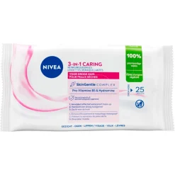 Nivea Skincare Gezichtsreiniging>NIVEA 3-In-1 Reinigingsdoekjes