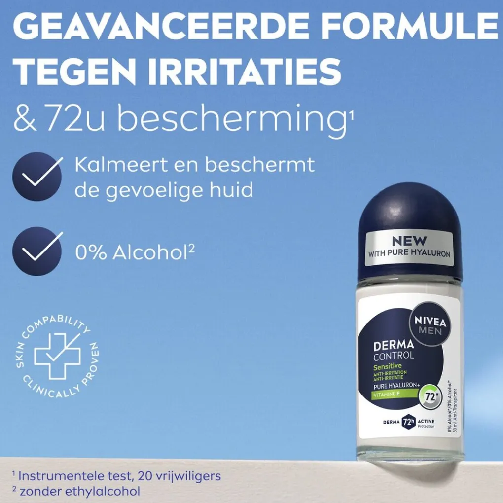 Nivea Men Deoroller>Derma Control Sensitive Antitranspirant Roller