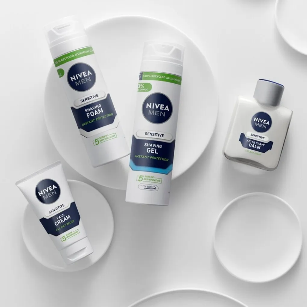 Heren Nivea Men Scheerschuim En Scheergel|Mini Reisverpakkingen>Sensitive Scheergel