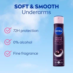 Nivea Deospray>Pearl & Beauty Soft & Smooth Deodorant Spray