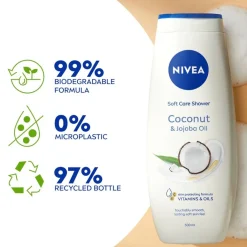 Nivea Douchecrème|Douchegel>Soft Care Coconut & Jojoba Oil Showergel