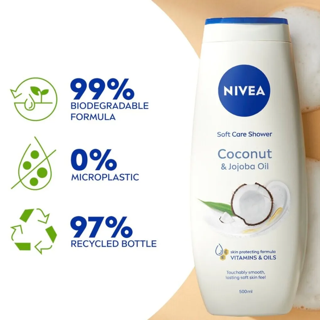 Nivea Douchecrème|Douchegel>Soft Care Coconut & Jojoba Oil Showergel
