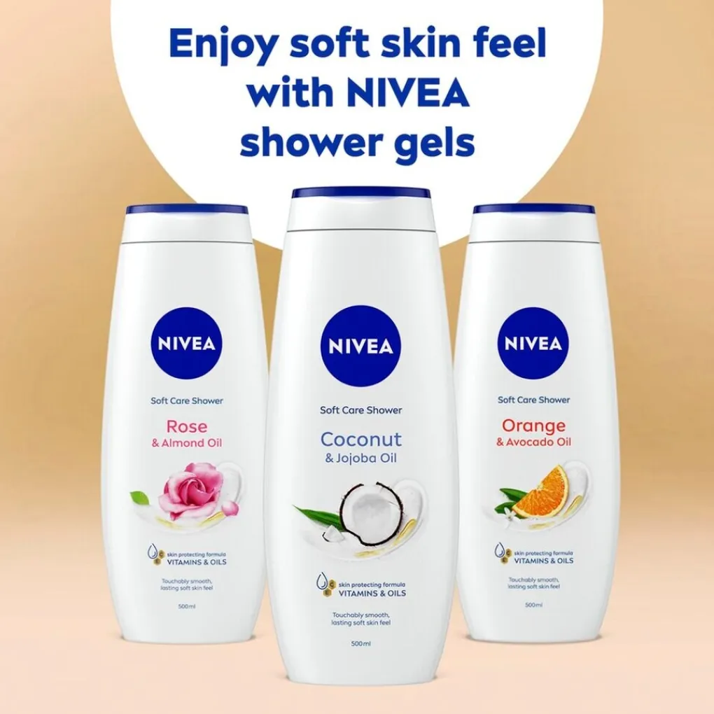 Nivea Douchecrème|Douchegel>Soft Care Coconut & Jojoba Oil Showergel