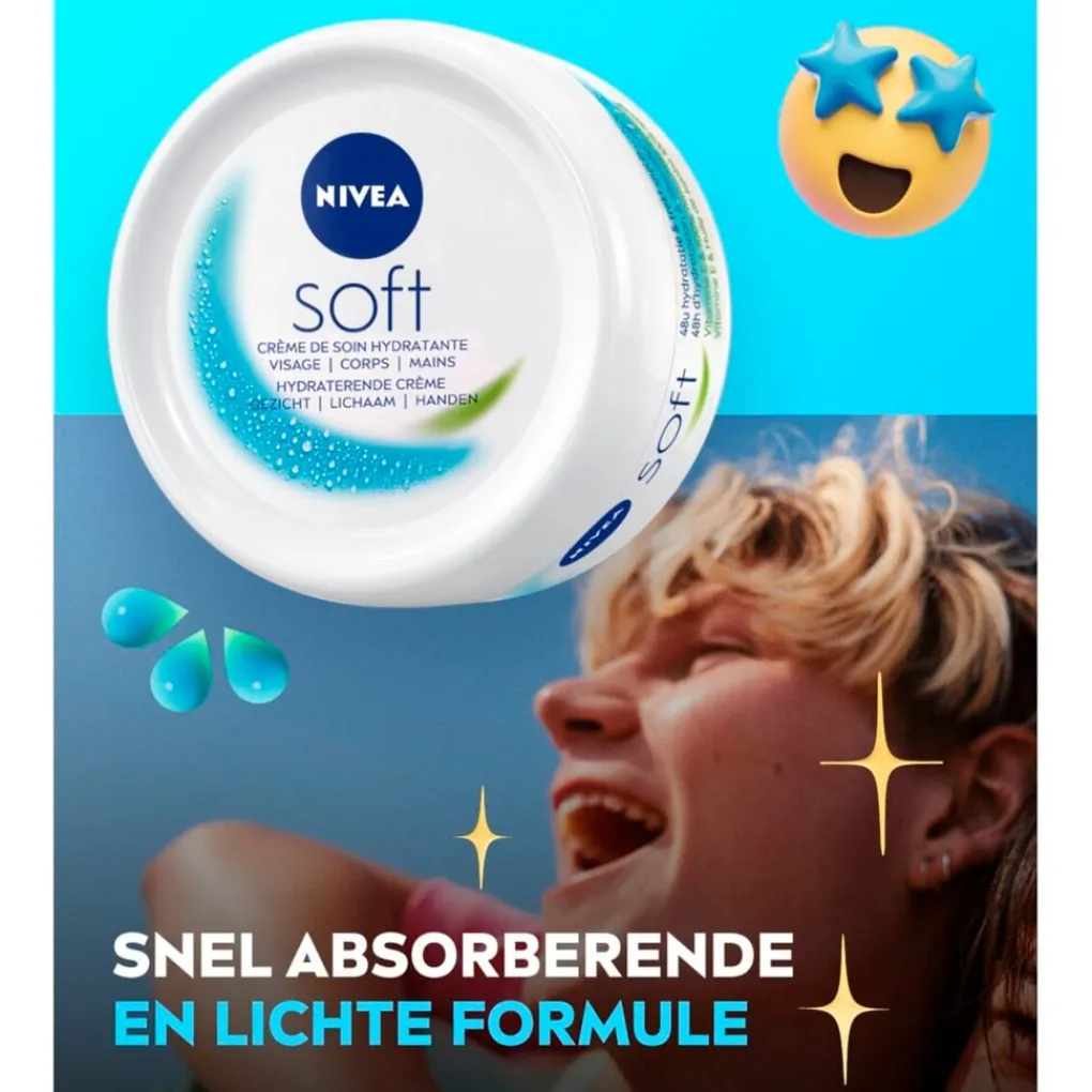 Nivea Bodycremes>Soft Hydraterende Crème