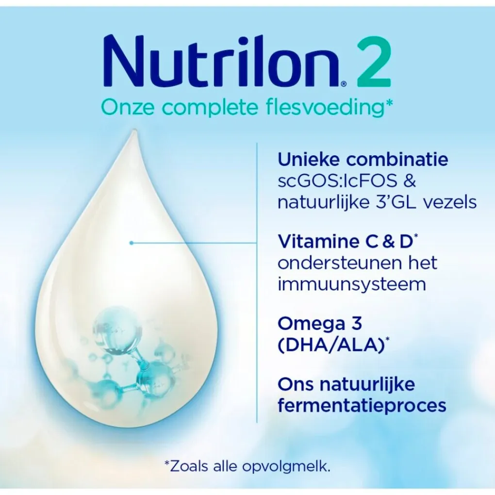 Nutrilon Flesvoeding>2 Baby Opvolgmelk 6-10 Maanden Flesvoeding