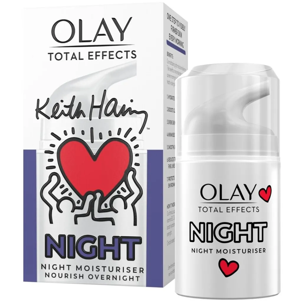 Olay Dagcreme>Total Effects 7-in-1 Nachtcrème Keith Haring Artist Edition