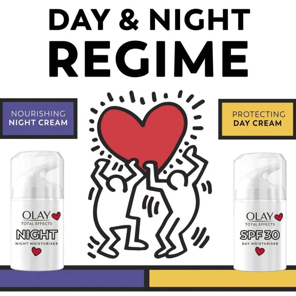 Olay Dagcreme>Total Effects 7-in-1 Nachtcrème Keith Haring Artist Edition