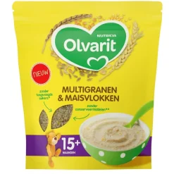 Olvarit Babypap>15+M Multigranen & Maïsvlokken Ontbijtpap