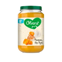 Olvarit Babymaaltijden>8+M Pompoen Kip Rijst