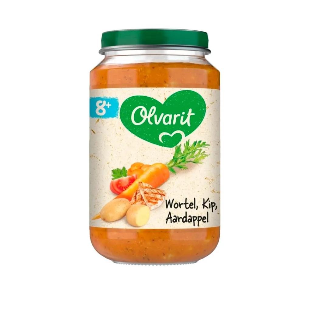 Olvarit Babymaaltijden>8+M Wortel Kip Aardappel