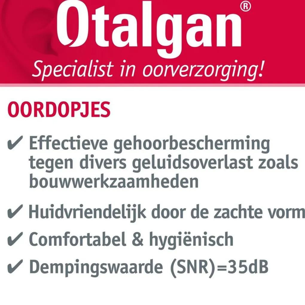 Otalgan Oor En Mond>Comfort Oordopjes