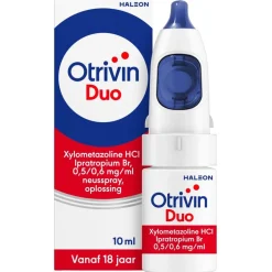 Otrivin Luchtwegen>Duo Xylometazoline HCl Ipratropium Br, 0,5/0,6 mg/ml Neusspray