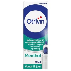 Otrivin Luchtwegen>Menthol Xylometazoline HCI 1 mg/ml Neusspray