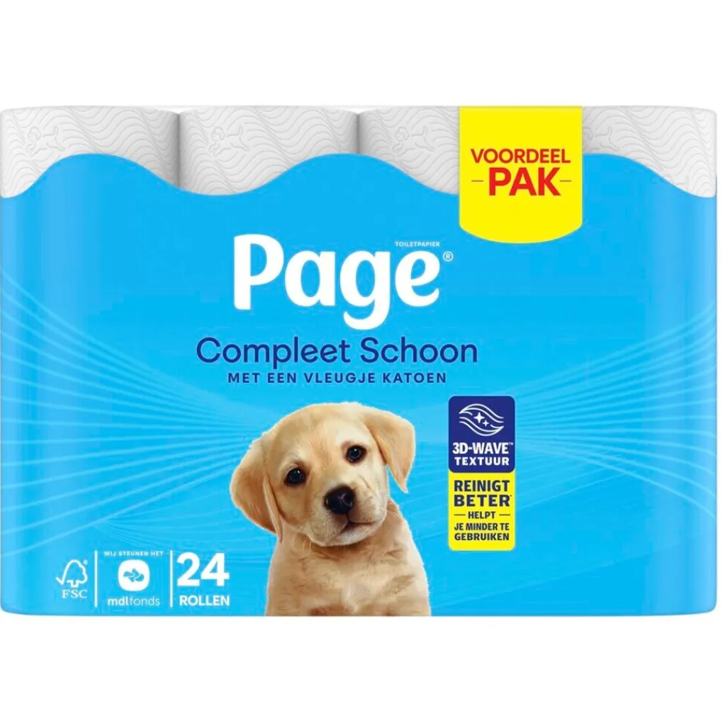Page Toiletpapier>Compleet Schoon Toiletpapier
